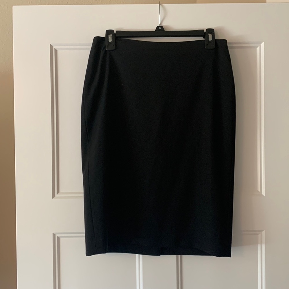 Talbots summer weight wool blend black skirt. Size 4